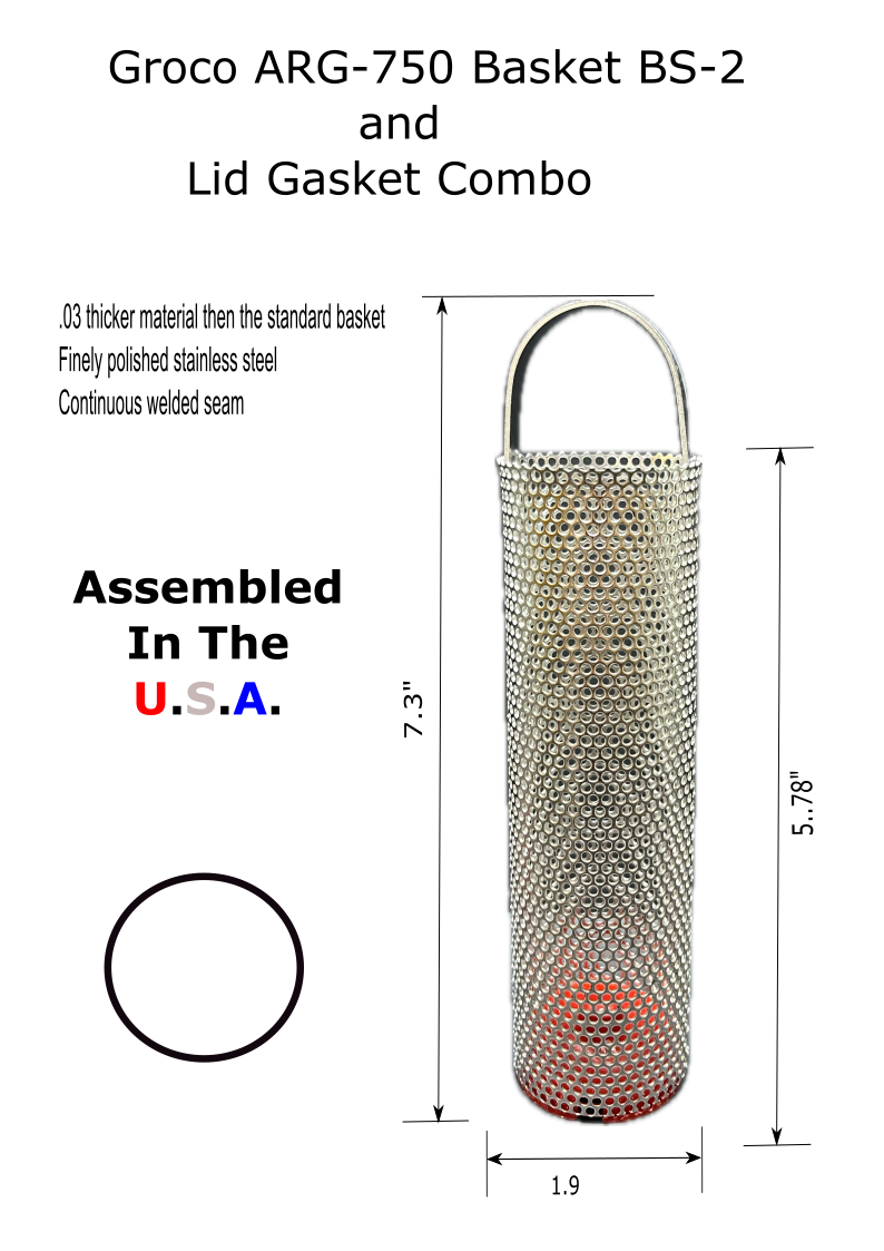 Sea Strainer Basket fits Groco ARG-750 BS-2