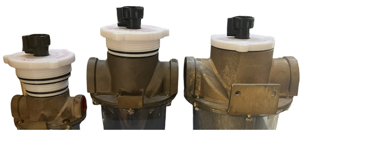 Multi Function Flush Cap for Groco ARG series sea strainers. (POSITION2)