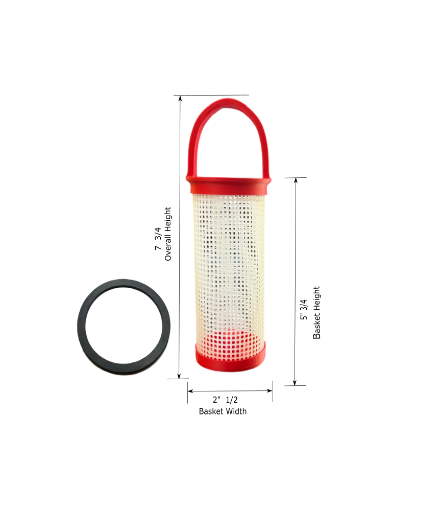 Poly basket fits Perko 049300699D with gasket.