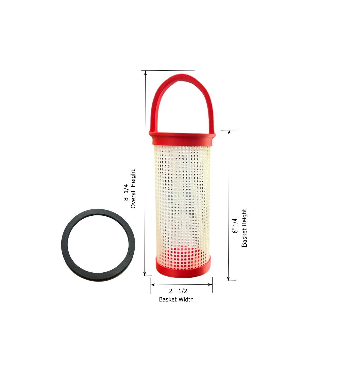 Raw water strainer basket fits Perko 049300799D sea strainer includes gasket.