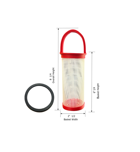Raw water strainer basket fits Perko 049300799D sea strainer includes gasket.